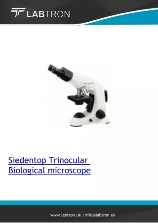 Siedentop trinocular Biological microscope