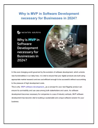 Why is MVP in Software Development necessary for Businesses in 2024_