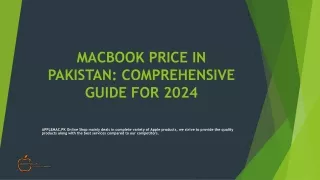 MacBook Price in Pakistan Comprehensive Guide for 2024