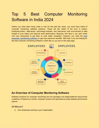 Top 5 Best Computer Monitoring Software in India 2024
