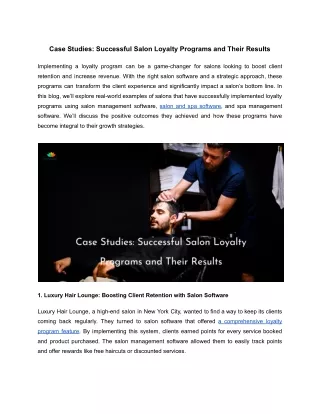 Case Studies_ Successful Salon Loyalty Programs and Their Results