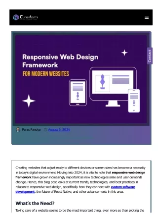 Responsive Web Design Framework Future of React Native