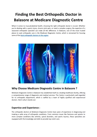 best orthopedic doctor in balasore