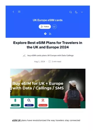 Checkout the Most Trusted Place to Buy eSIM UK Online