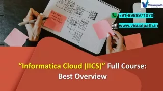 Informatica Cloud (IICS) Online Training in Hyderabad - Ameerpet