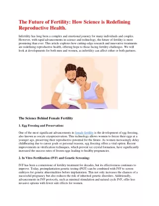 The Future of Fertility