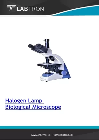 Halogen Lamp Biological-Microscope