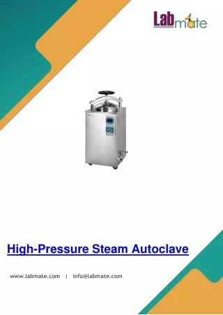 High Pressure Steam Autoclave