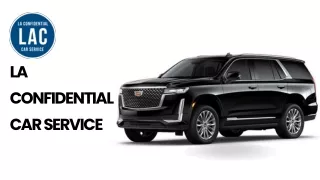 Best-Tier Corporate Black Car Service in Los Angeles for Professionals