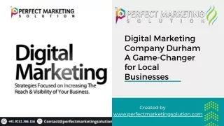 Digital Marketing Company Durham A Game-Changer for Local Businesses