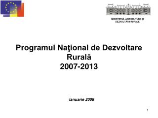 Programul Naţional de Dezvoltare Rurală 2007-2013