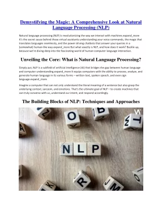 Demystifying the Magic A Comprehensive Look at Natural Language Processing (NLP)