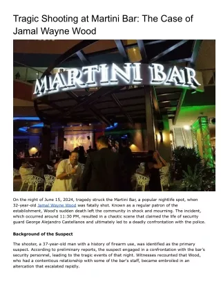 Tragic Shooting at Martini Bar_ The Case of Jamal Wayne Wood