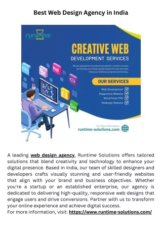 Best Web Design Agency in India