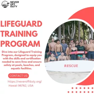 Lifeguard Training Program