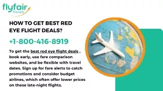how to get best red eye flight deals