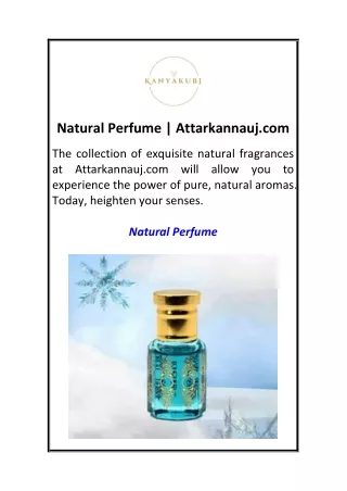 Natural Perfume  Attarkannauj.com