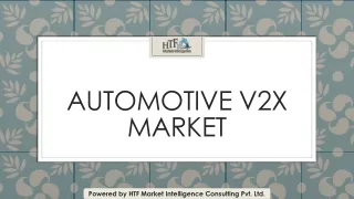 Automotive V2X Market