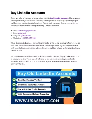 Buy LinkedIn Accounts