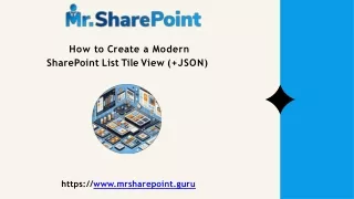 How to Create a Modern SharePoint List Tile View (JSON)(1)(1)