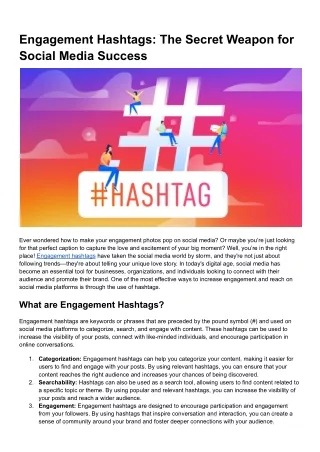 Engagement Hashtags_ The Secret Weapon for Social Media Success