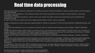 Real time data processing