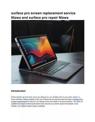 surface pro screen replacement service Nizwa