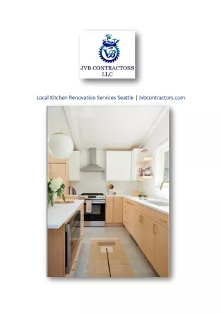 Local Kitchen Renovation Services Seattle | Jvbcontractors.com