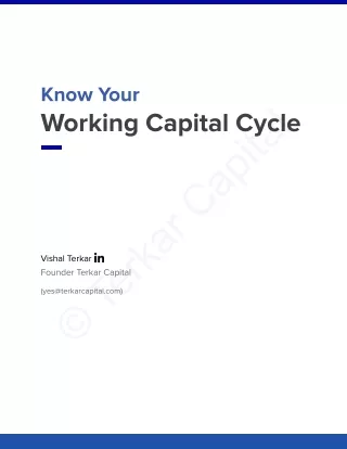 Know Your Working Capital Cycle - Terkar Capital