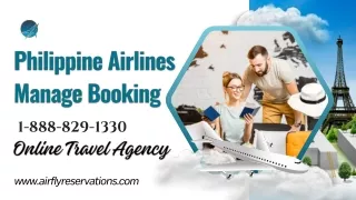 Philippine Airlines Manage Booking