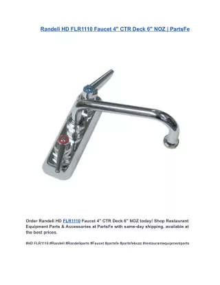 Randell HD FLR1110 Faucet 4 CTR Deck 6 NOZ  PartsFe