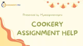 Cookery Assignment Help | Myassignmentspro