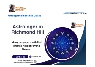 Best Astrologer in Richmond Hill Ontari