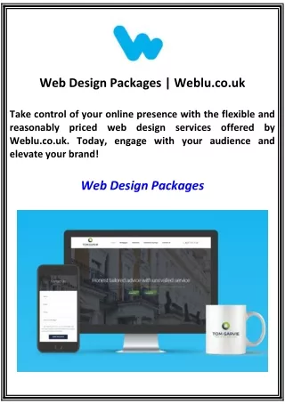 Web Design Packages | Weblu.co.uk