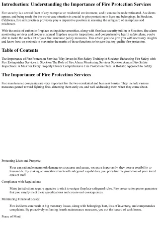 Make the Most of Your Fire Extinguisher Services in Stockton