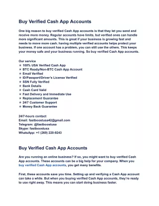 Top Site Buy Verified Cash App Accounts 2024-2025