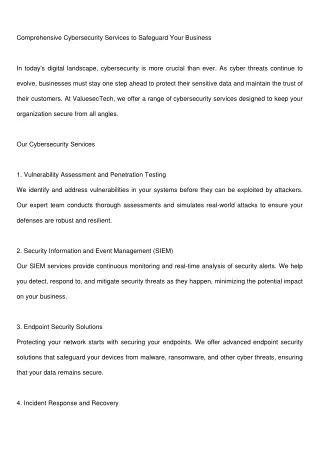 ValuesecTech_Cybersecurity_Services_Blog