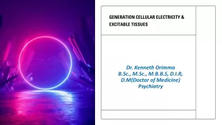 CELLULAR MEMBRANE POTENTIALS