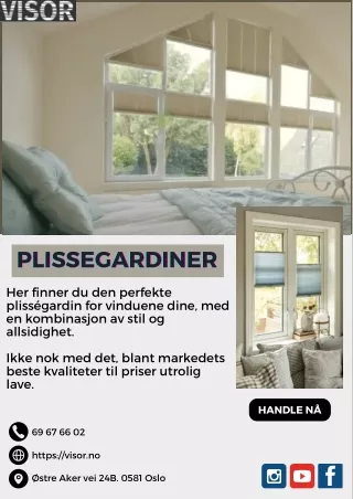 lystette plissegardiner for skrå vinduer og installasjon guide