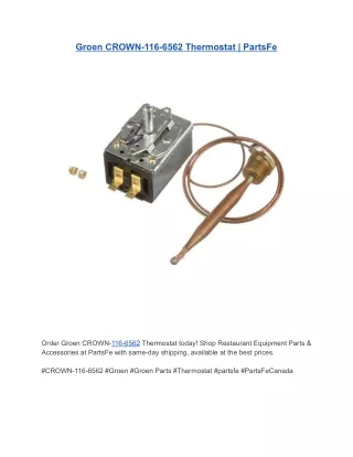 Groen CROWN-116-6562 Thermostat | PartsFe