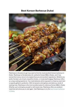 best korean barbecue dubai