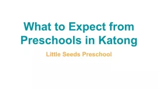 Little Seeds Preschool - What to Expect from Preschools in Katong