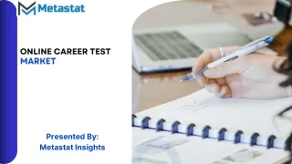Online Career Test Market Size, Share, Growth and Forecast 2031