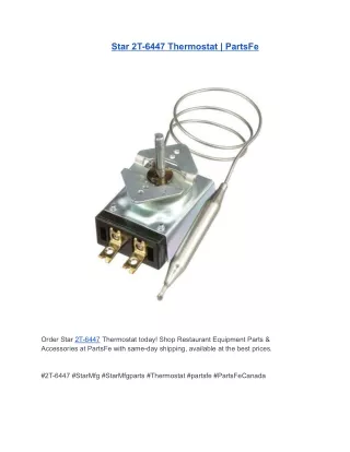 Star 2T-6447 Thermostat | PartsFe