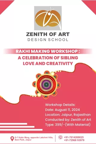 Zenith of Art Rakhi Brochure