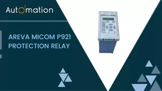 Areva micom p921 protection relay