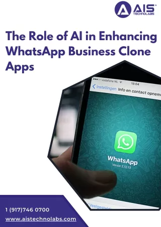 The Role of AI in Enhancing WhatsApp Business Clone Apps