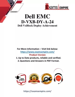 D-VXB-DY-A-24 Exam Dumps Essential Practice for Certification