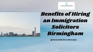 Comprehensive Immigration Services by Aman Solicitors in Birmingham