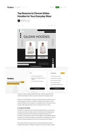 Top Reasons to Choose Gildan Hoodies for Your Everyday Wear